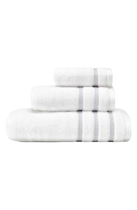 Trellis Bath Towel, Hand Towel & Fingertip Towel Set