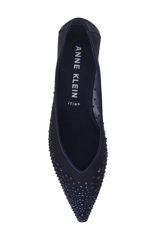 Anne Klein Carlisle Pointed Toe Pump In Blue