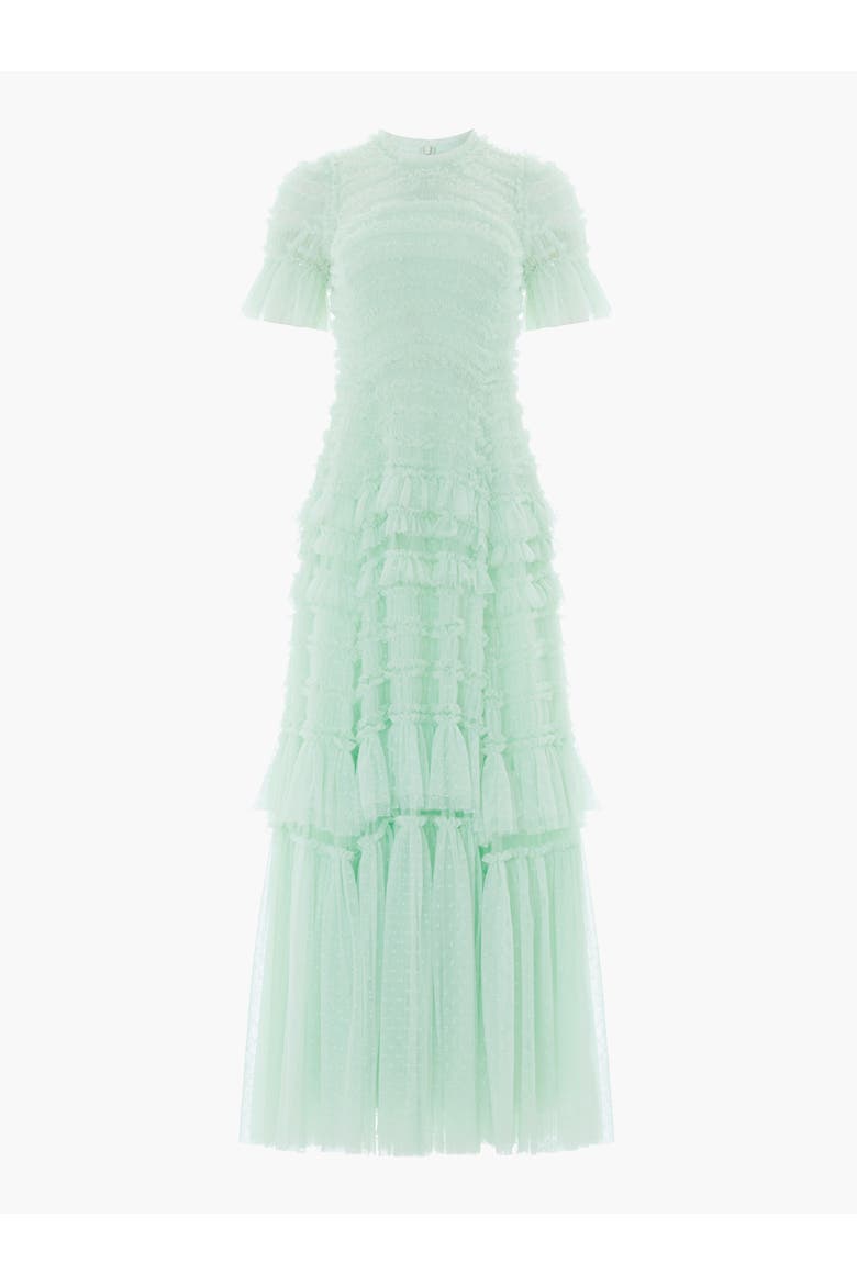 Valentine Ruffle Maxi Gown, Alternate, color, Soft Mint