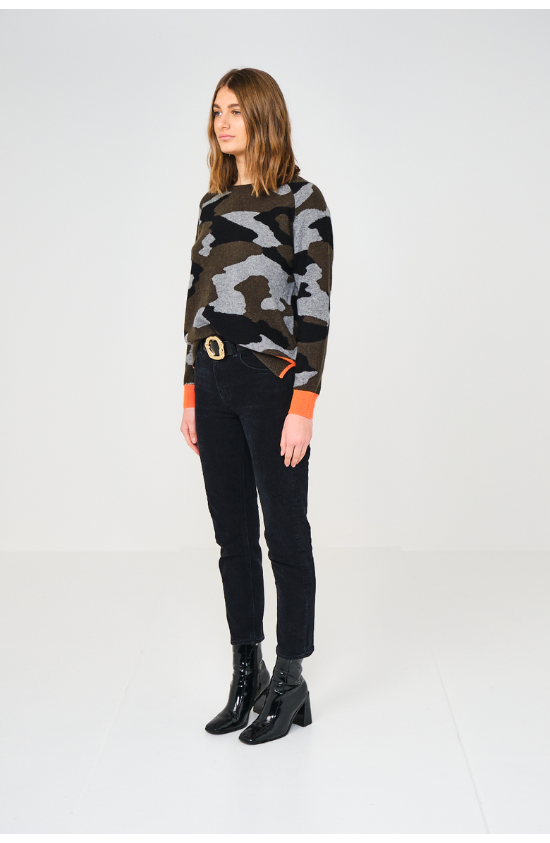 Brodie Pure Cashmere Crew Neck 100% Cashmere Sweater, Alternate, color, Khaki