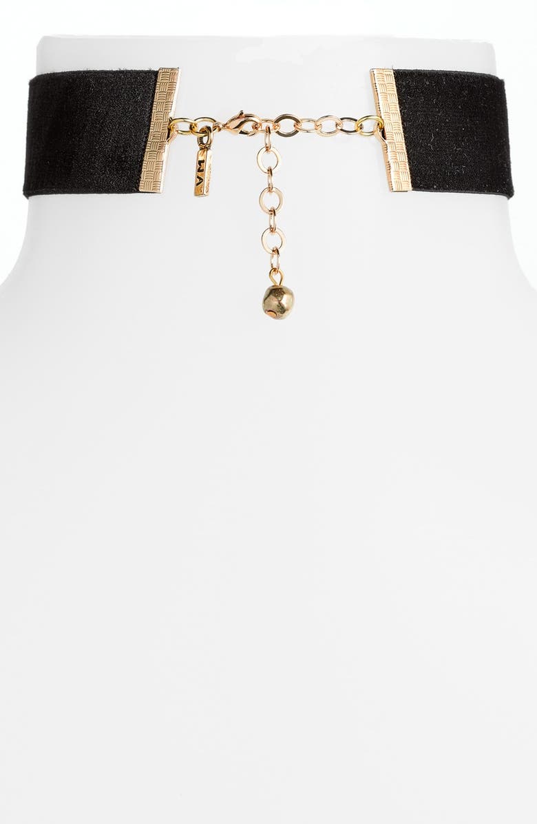 Vanessa Mooney Stretch Velvet Choker, Alternate, color, 
