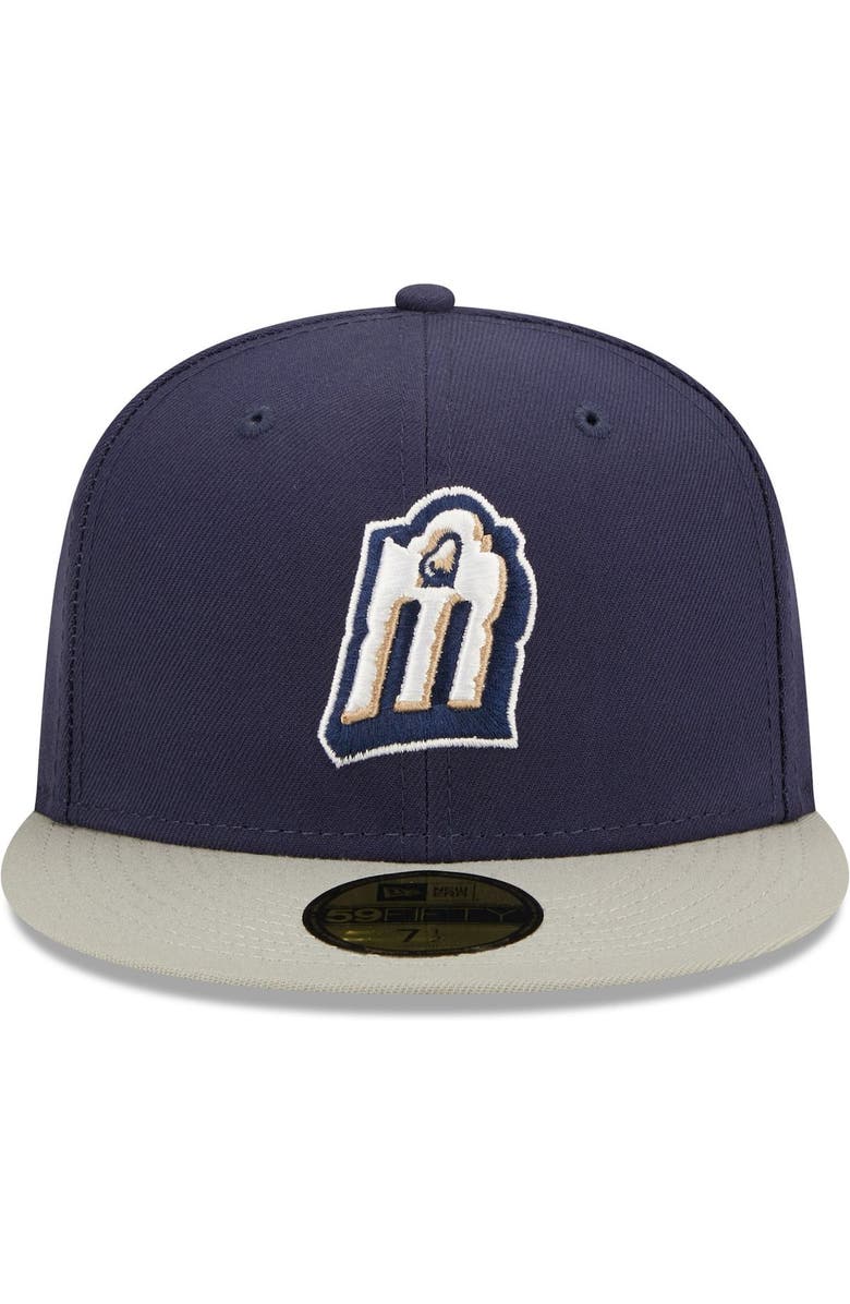 New Era Men's New Era Navy San Antonio Missions Authentic Collection 59FIFTY Fitted Hat, Alternate, color, Navy