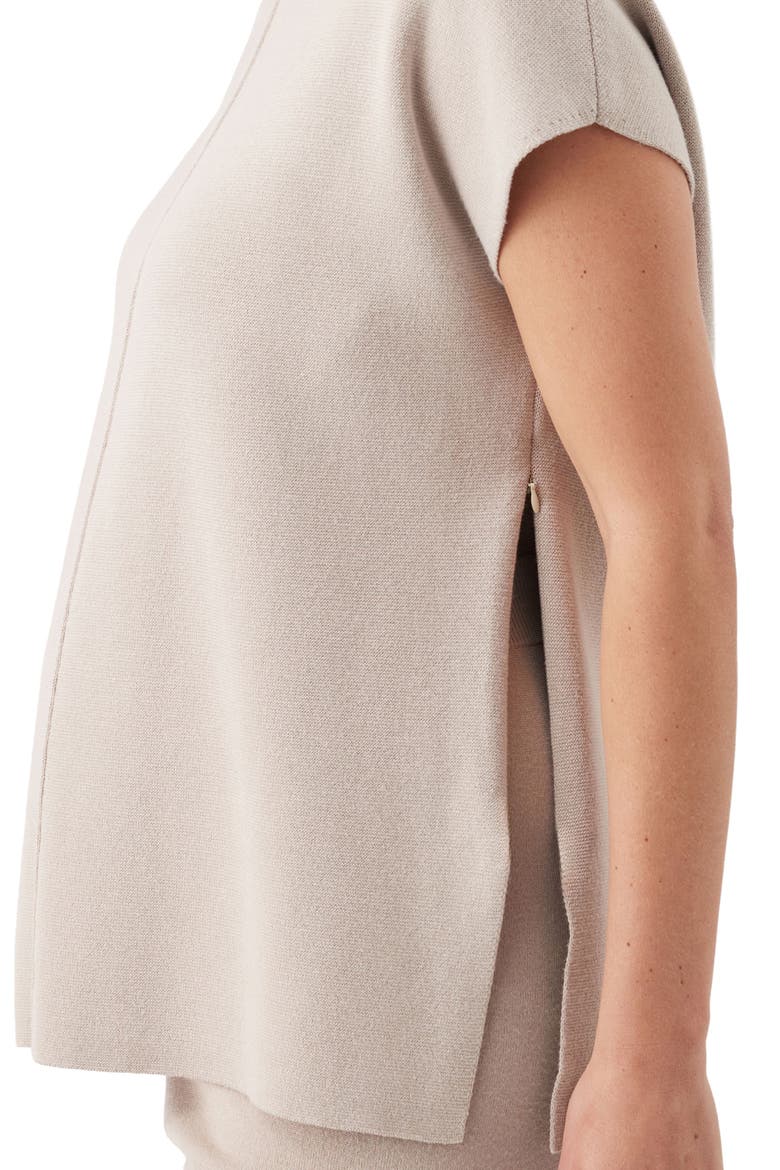 Nardia Short Sleeve Nursing Knit Sweater, Alternate, color, Stone