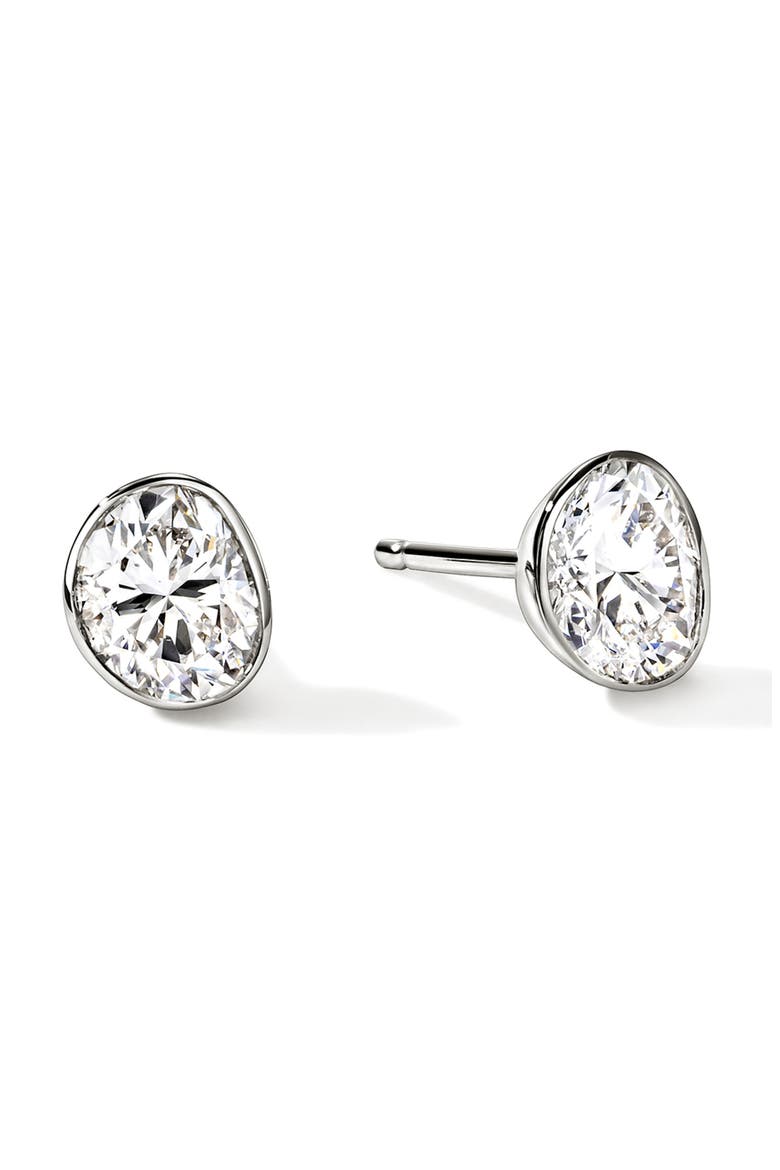JH Lovestruck™ Stud Earrings, Sterling Silver, Lab-Grown Diamonds, 1.5TCW, Main, color, SILVER