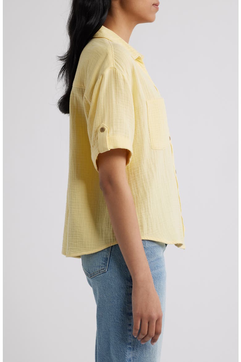 River Gauze Shirt, Alternate, color, FRESH LEMONADE