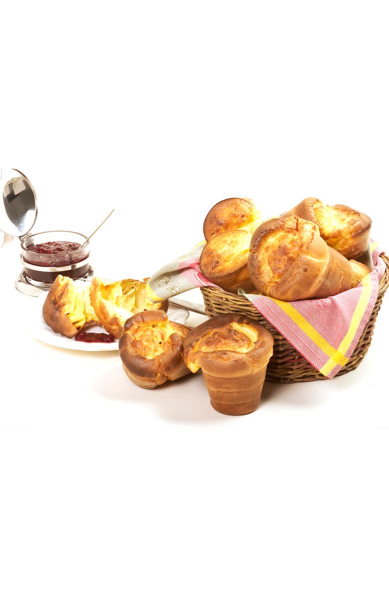 Norpro Nonstick Linking Popover Pan, Small, 6-Well Mini Popover Tray, Alternate, color, Black
