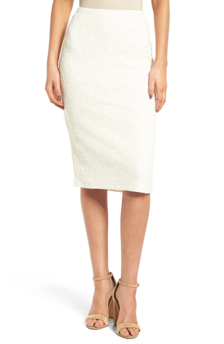 Chelsea28 Jacquard Knit Pencil Skirt, Main, color, 