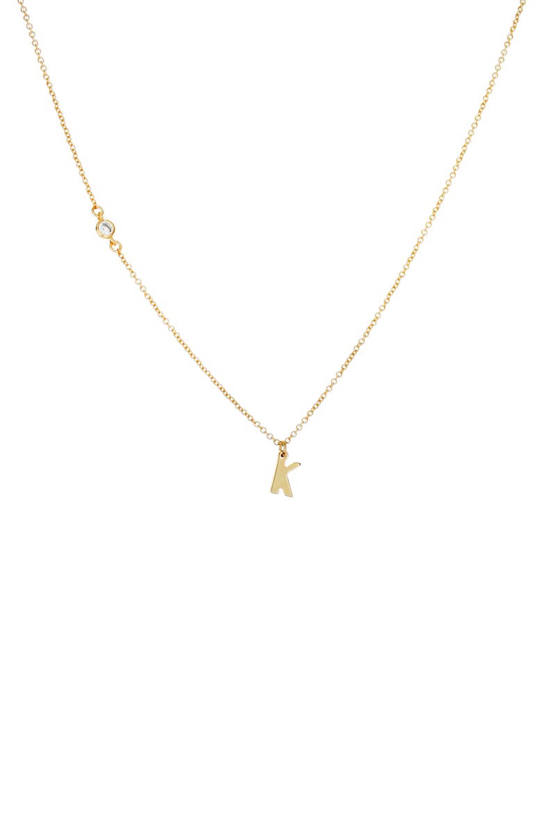 Initial Pendant Necklace, Main, color, GOLD K