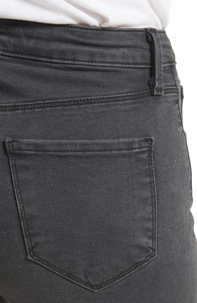 L'AGENCE Margot Ripped High Waist Skinny Jeans, Alternate, color, 