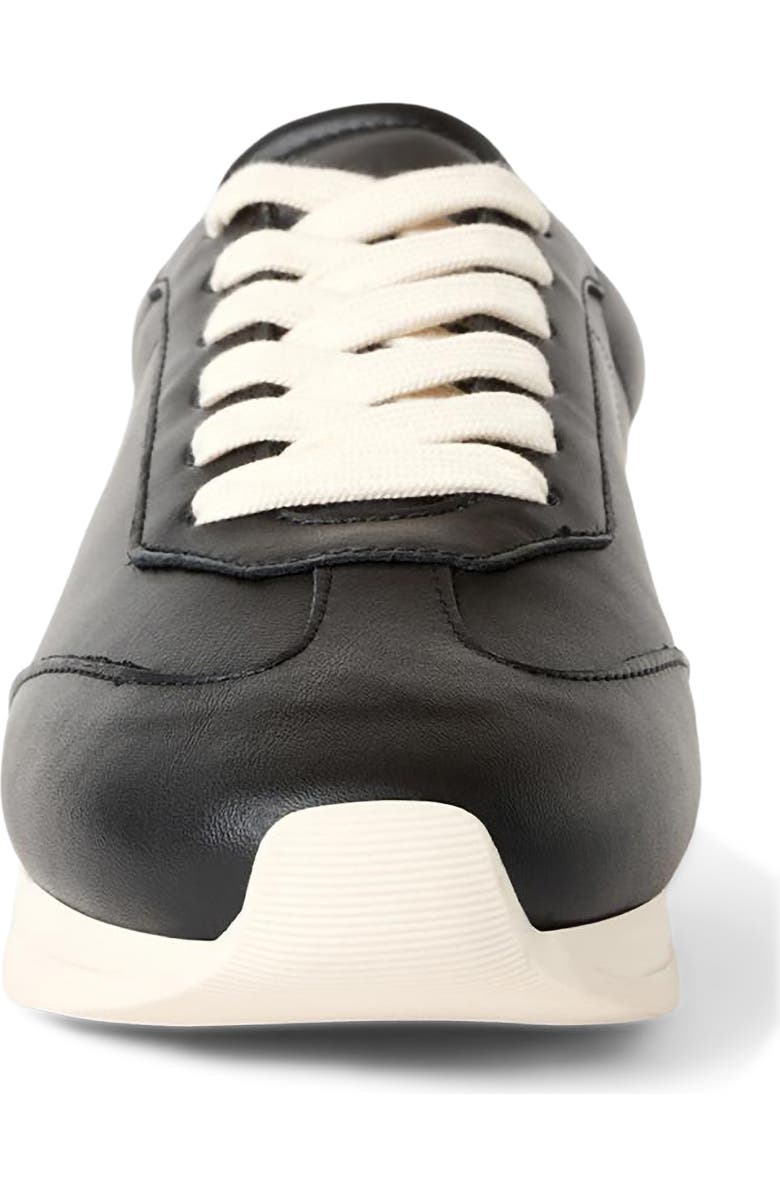 Aquatalia Rea Sneaker, Alternate, color, Black Leather