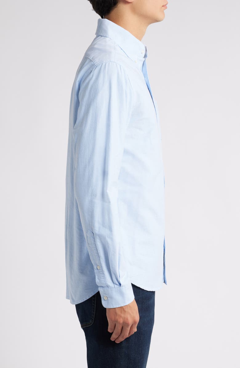 Schott NYC Button-Down Oxford Shirt, Alternate, color, Blue