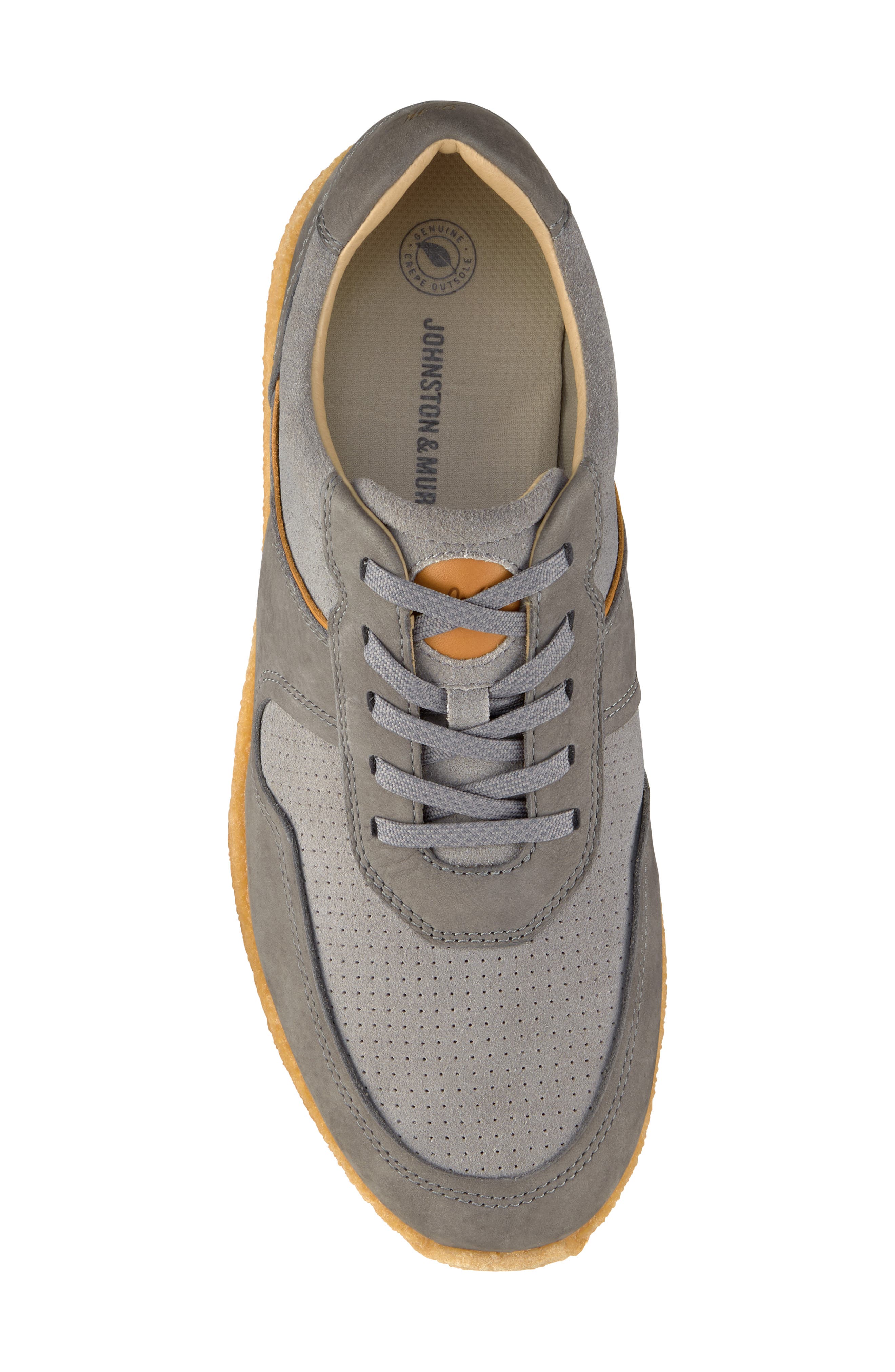 Silas Sneaker, Alternate, color, GRAY NUBUCK/ SUEDE