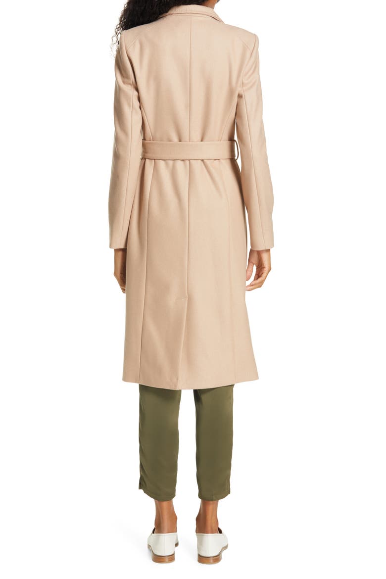 Rose Wool & Cashmere Blend Wrap Coat, Alternate, color, CAMEL