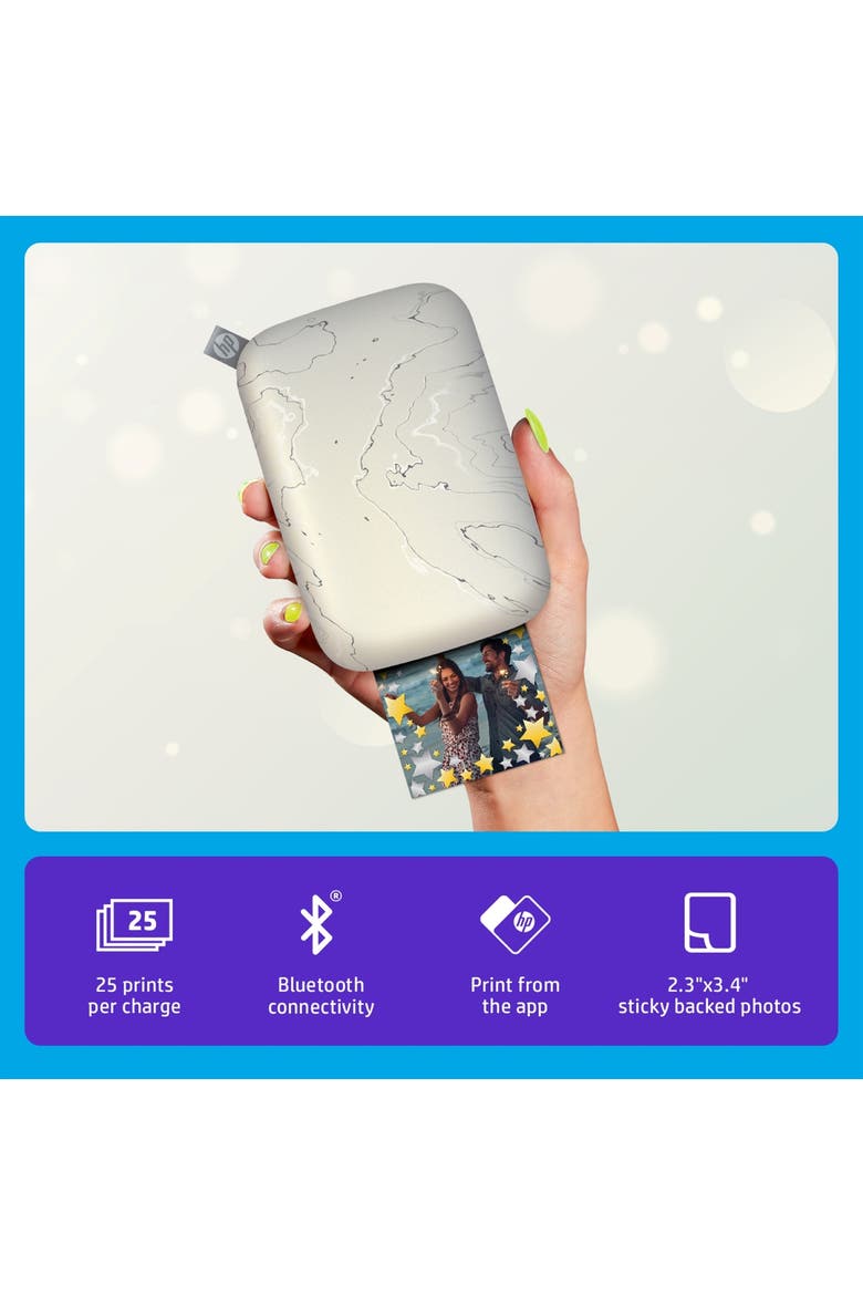 Sprocket Portable Photo Printer, Bluetooth Wireless Instant 2x3 Prints for iOS & Android, Alternate, color, Eclipse