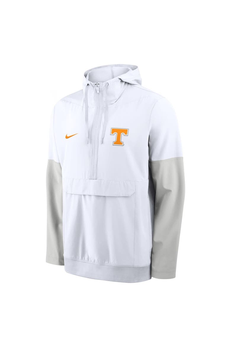Men's Nike White Tennessee Volunteers Anorak Half-Zip Hoodie Jacket, Alternate, color, White