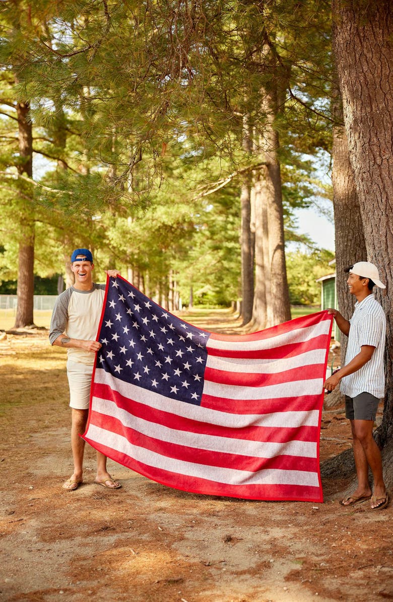 ChappyWrap American Flag Throw Blanket, Alternate, color, Red