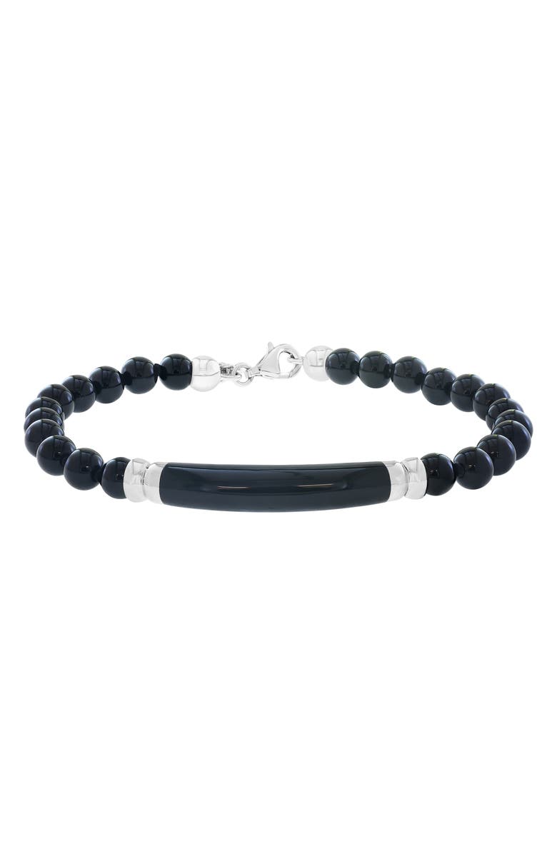 EFFY Men's Onyx Beaded Bracelet, Main, color, Black