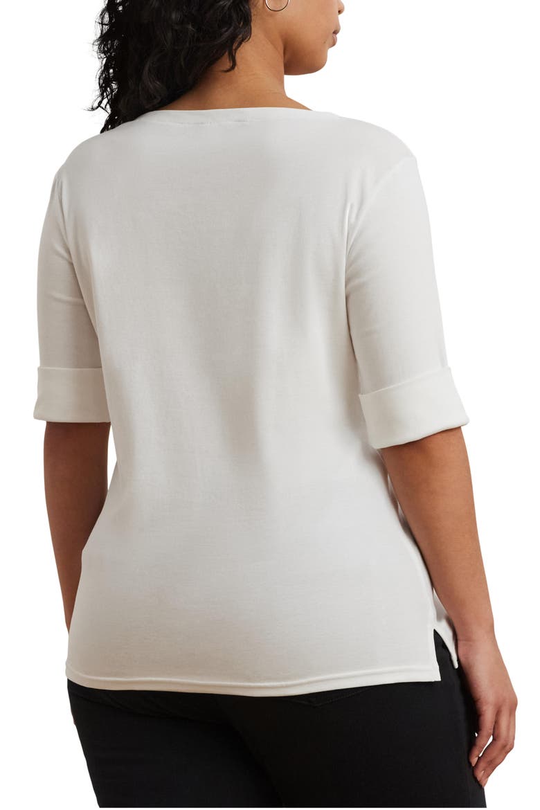 Boat Neck Top, Alternate, color, WHITE