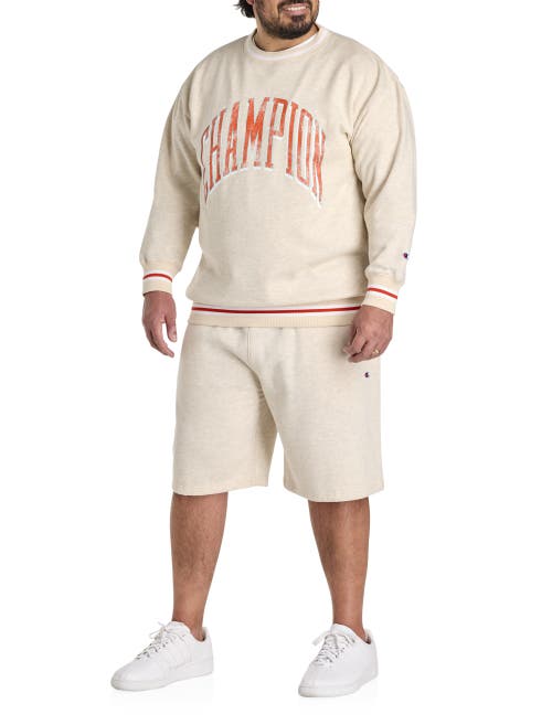 Champion Big & Tall Contrast Signature Sweatshirt In Neutral