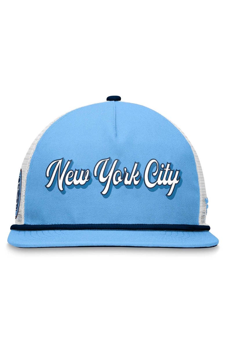 FANATICS Men's Fanatics Branded Light Blue/White New York City FC True Classic Golf Snapback Hat, Alternate, color, 