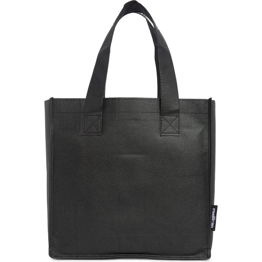 Karl Lagerfeld Ruched Faux Fur Duvet Cover Set In Brown