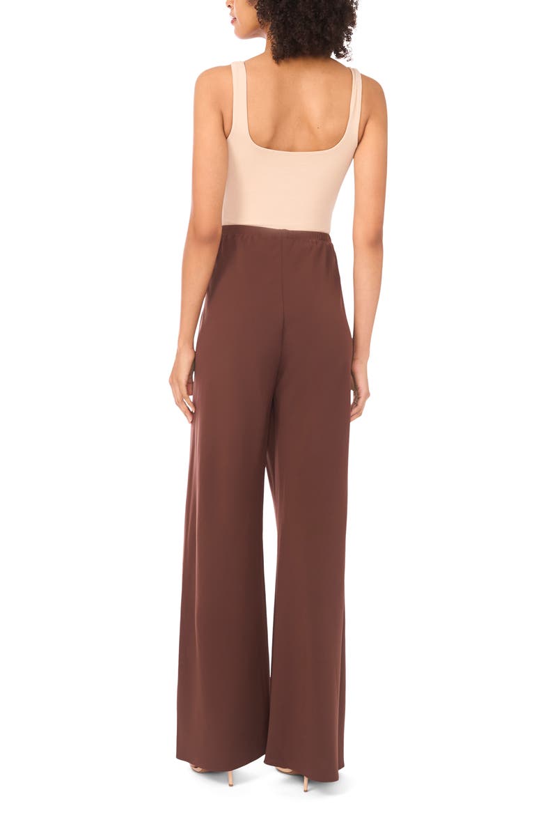 Elastic Waist Seamless Pants, Alternate, color, CHICORY COFFEE