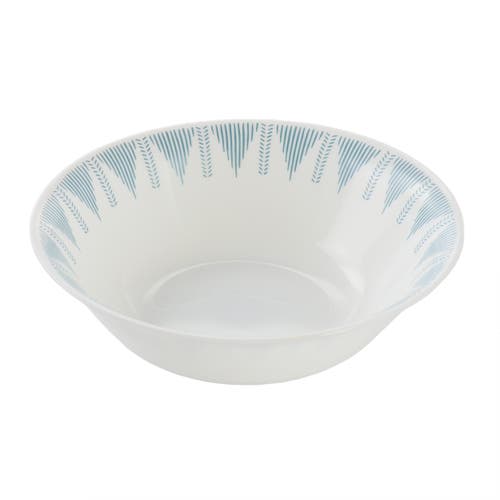 Ultra By Gibson Piper Point 12 Piece Opal Glass Dinnerware Set In Blue