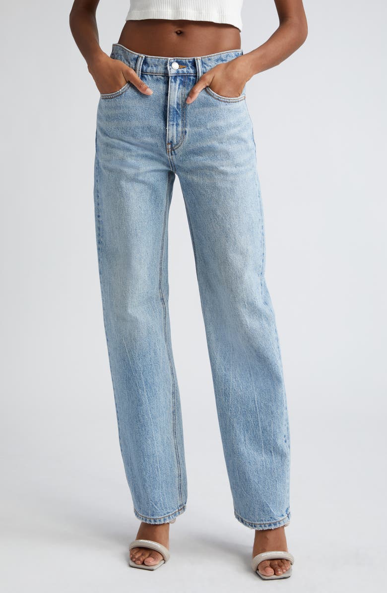 Alexander Wang Mid Rise Relaxed Fit Jeans, Main, color,