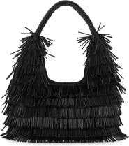 Jessica McClintock Jelena Beaded Hobo Shoulder Bag