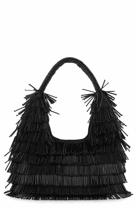 Jessica McClintock Jelena Beaded Hobo Shoulder Bag