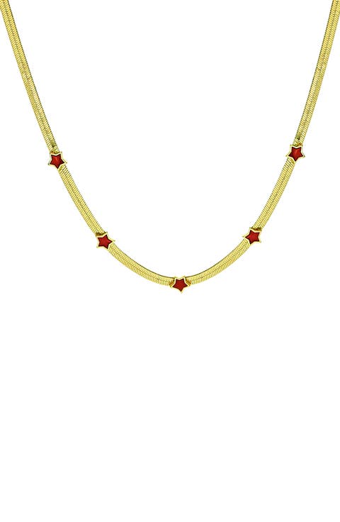 Star Herringbone Necklace