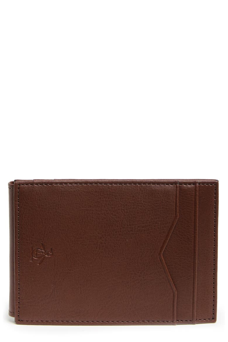 Magnetic Front Pocket Wallet, Main, color, BROWN