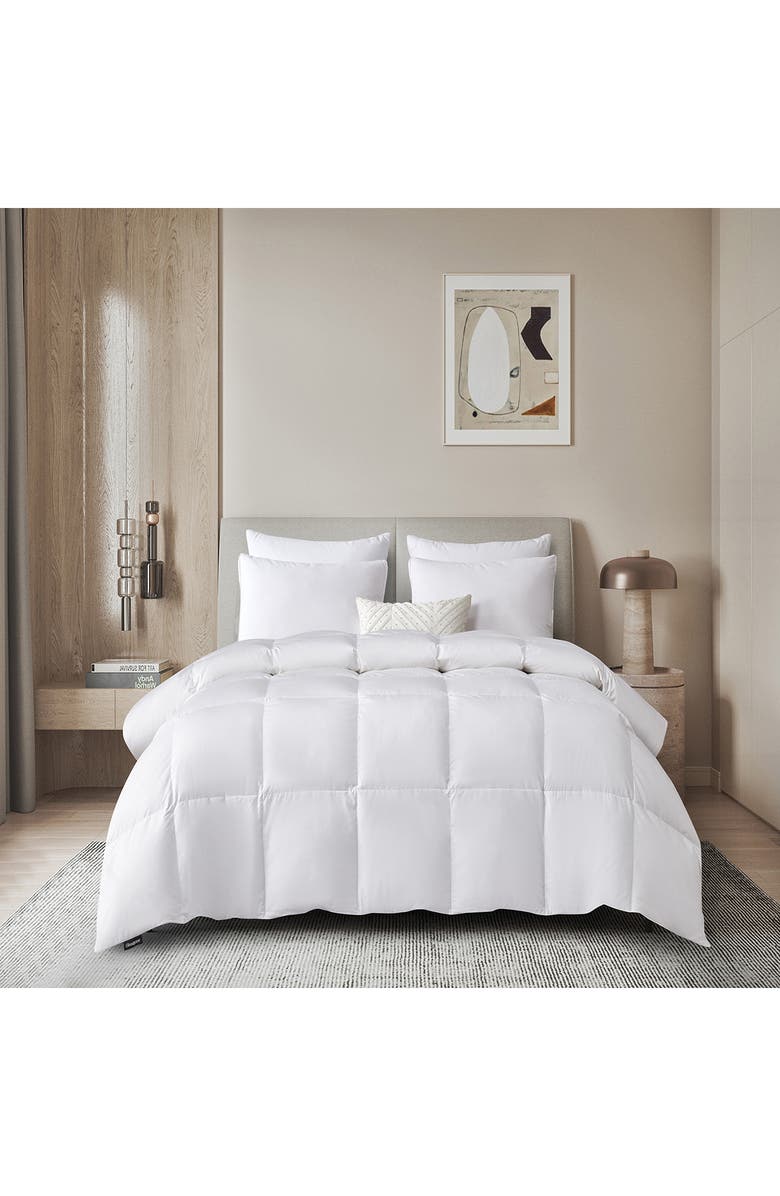 BLUE RIDGE HOME FASHIONS Beautyrest Tencel<sup>®</sup> & Cotton Blend Down Fiber Comforter - All Seasons, Alternate, color, White