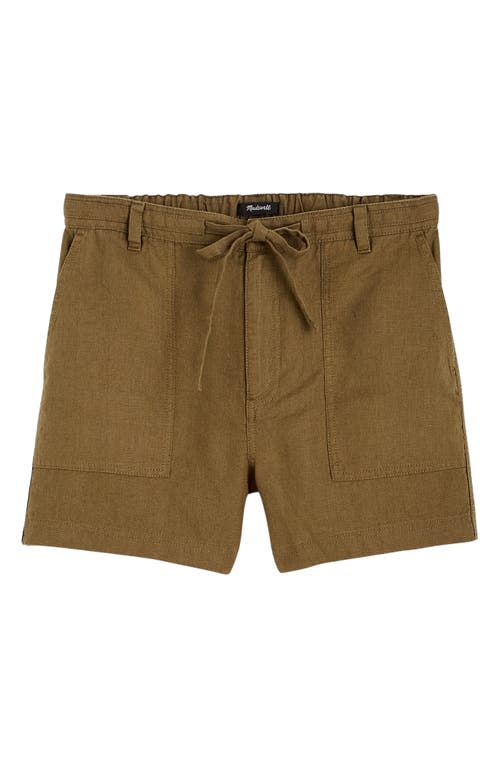 MADEWELL MADEWELL DRAWSTRING LINEN SHORTS 