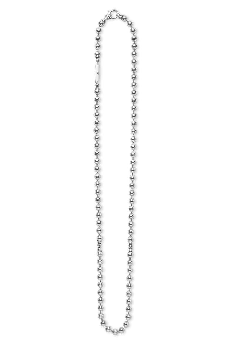 Men's 8mm Ball Chain Necklace, Alternate, color, SILVER