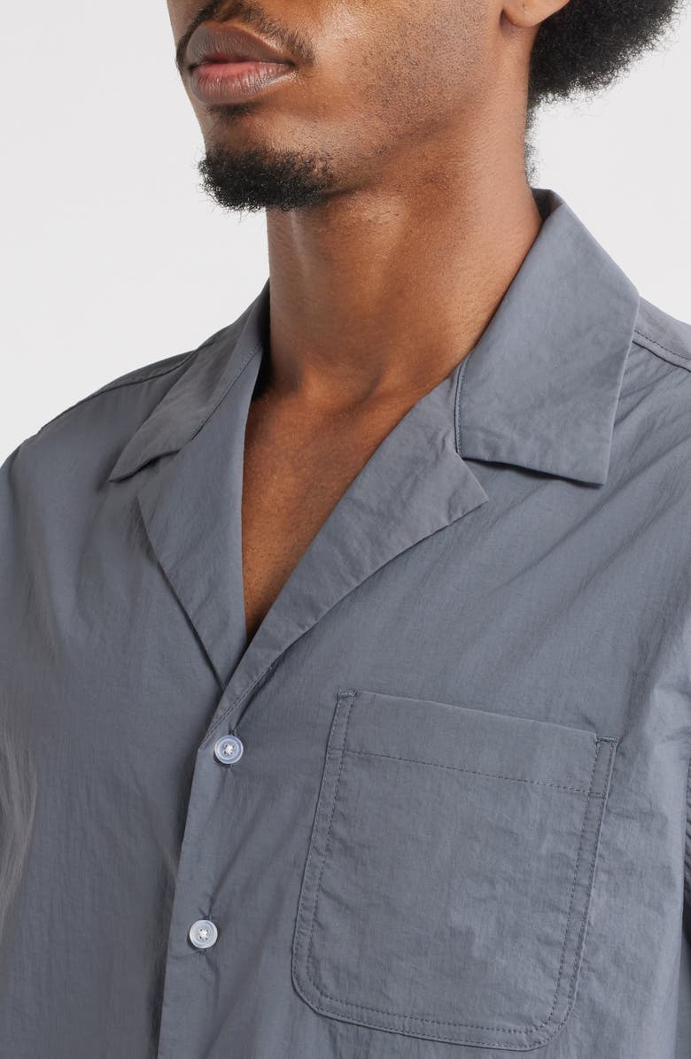 RIZORT Kore Stretch Nylon Camp Shirt, Alternate, color, Navy