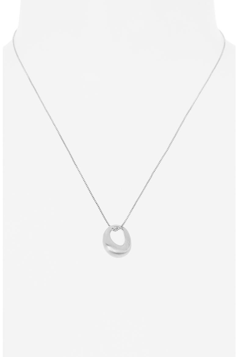 Demi Fine Circle Pendant Necklace, Alternate, color, SILVER