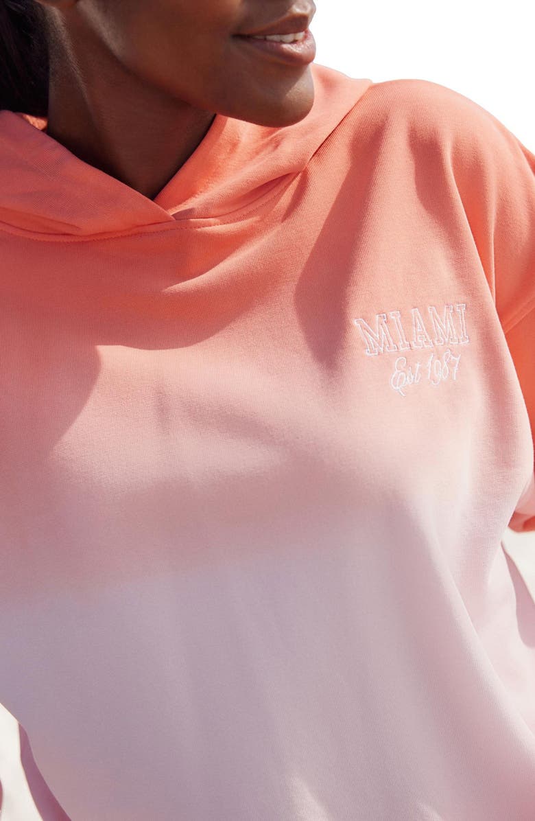 NEXT Ombré Hooded Sweatshirt, Alternate, color, Orange