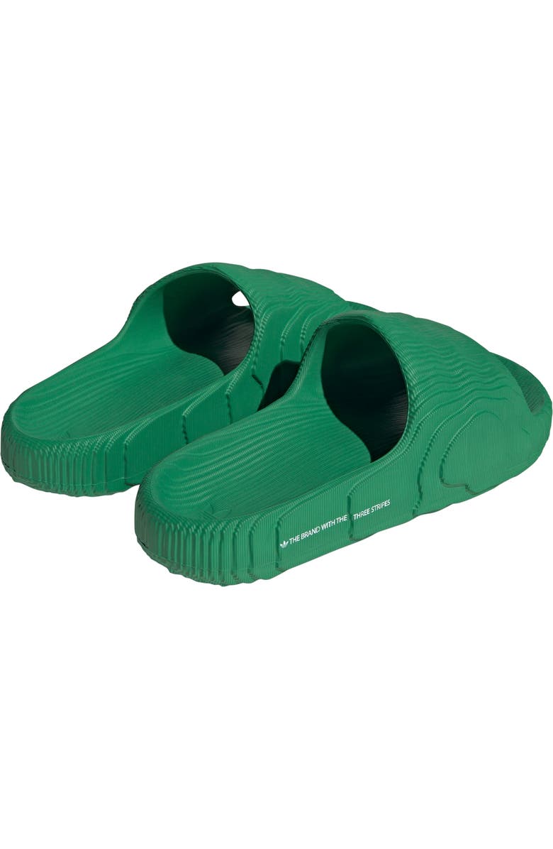 adidas Gender Inclusive Adilette 22 Sport Slide, Alternate, color, Green/ Ftwr White/ Green