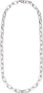 Adornia Men's Silver Plated Chain Necklace