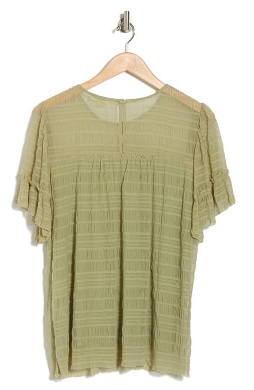 MAX STUDIO MAX STUDIO MESH PLEATED TOP