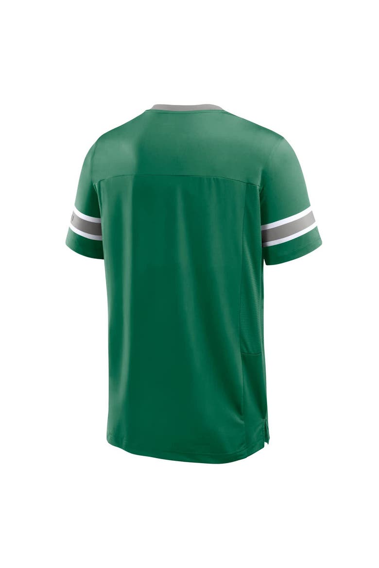Men's Fanatics Kelly Green Philadelphia Eagles Hometown Premium Hashmark V-Neck T-Shirt, Alternate, color, Kelly Green