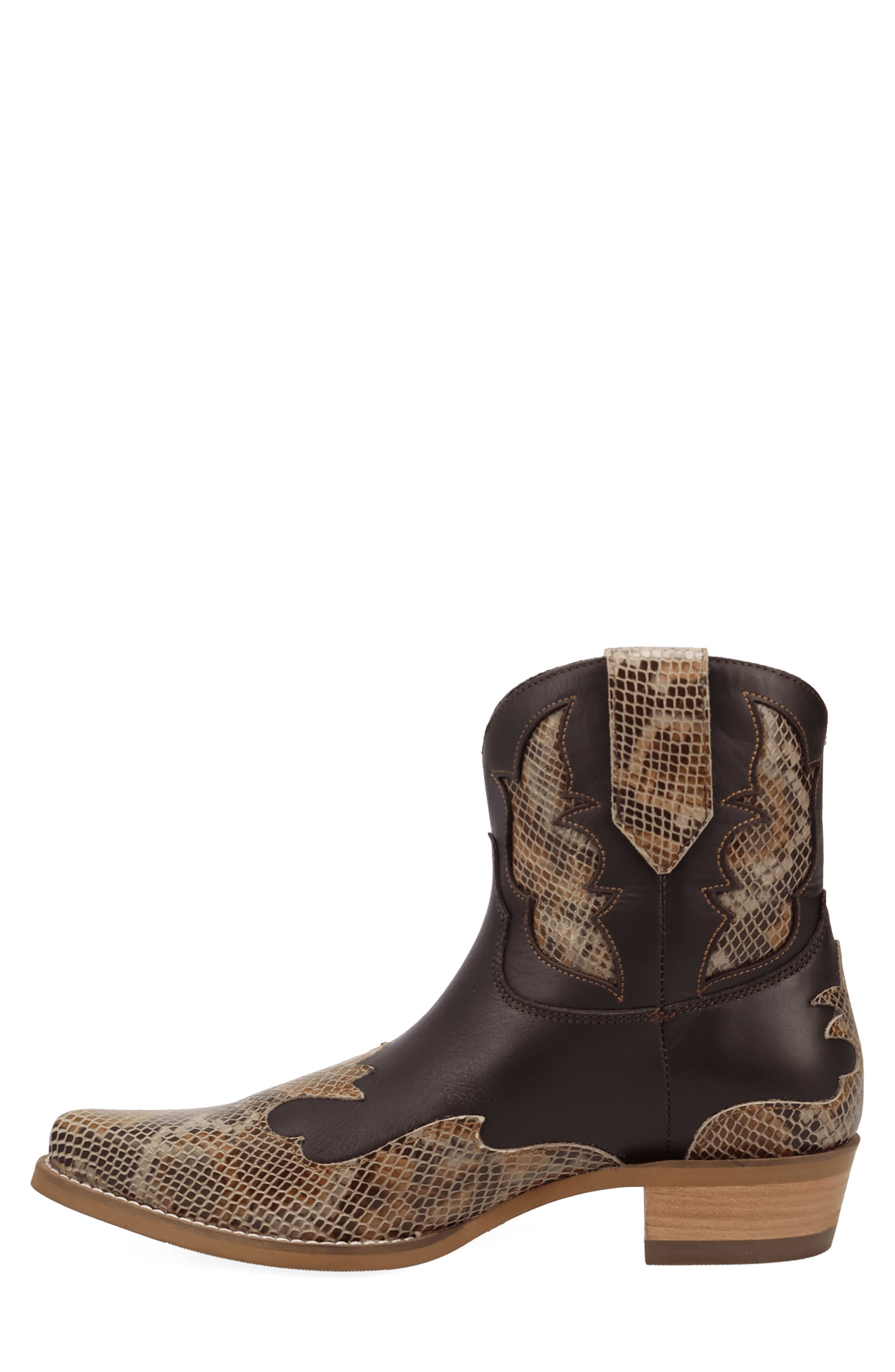 Serpico Leather Western Boot, Alternate, color, BROWN
