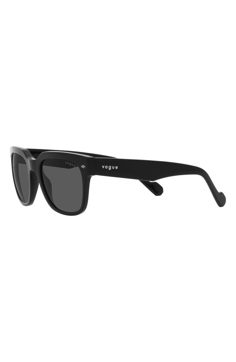 VOGUE 54mm Square Sunglasses, Alternate, color, Black