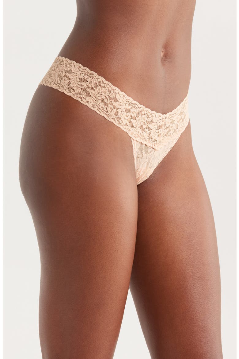 Low Rise Thong, Alternate, color, HONEY