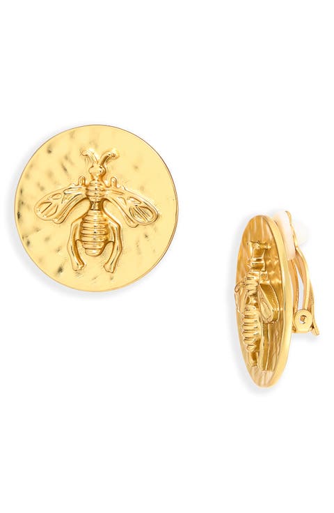 Queen Bee Clip-On Earrings