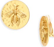 Karine Sultan Queen Bee Clip-On Earrings