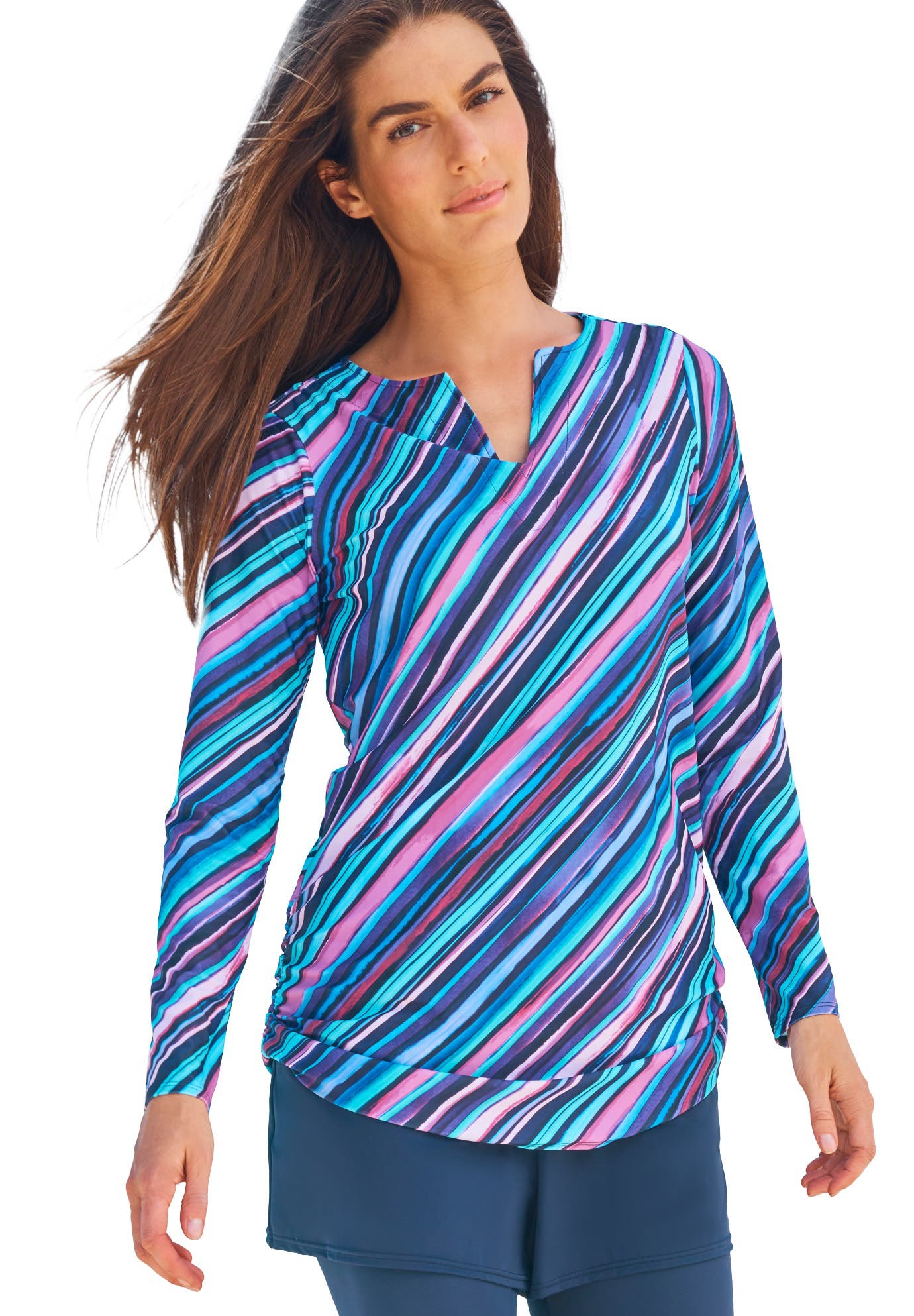 MULTI WATERCOLOR STRIPE