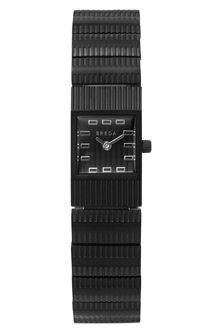 Groove Square Bracelet Watch, 16mm, Main, color, BLACK