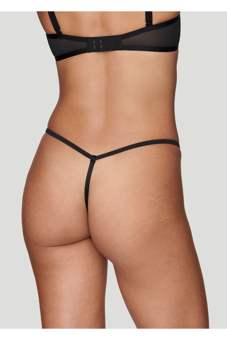 The String Thong, Alternate, color, BLACK